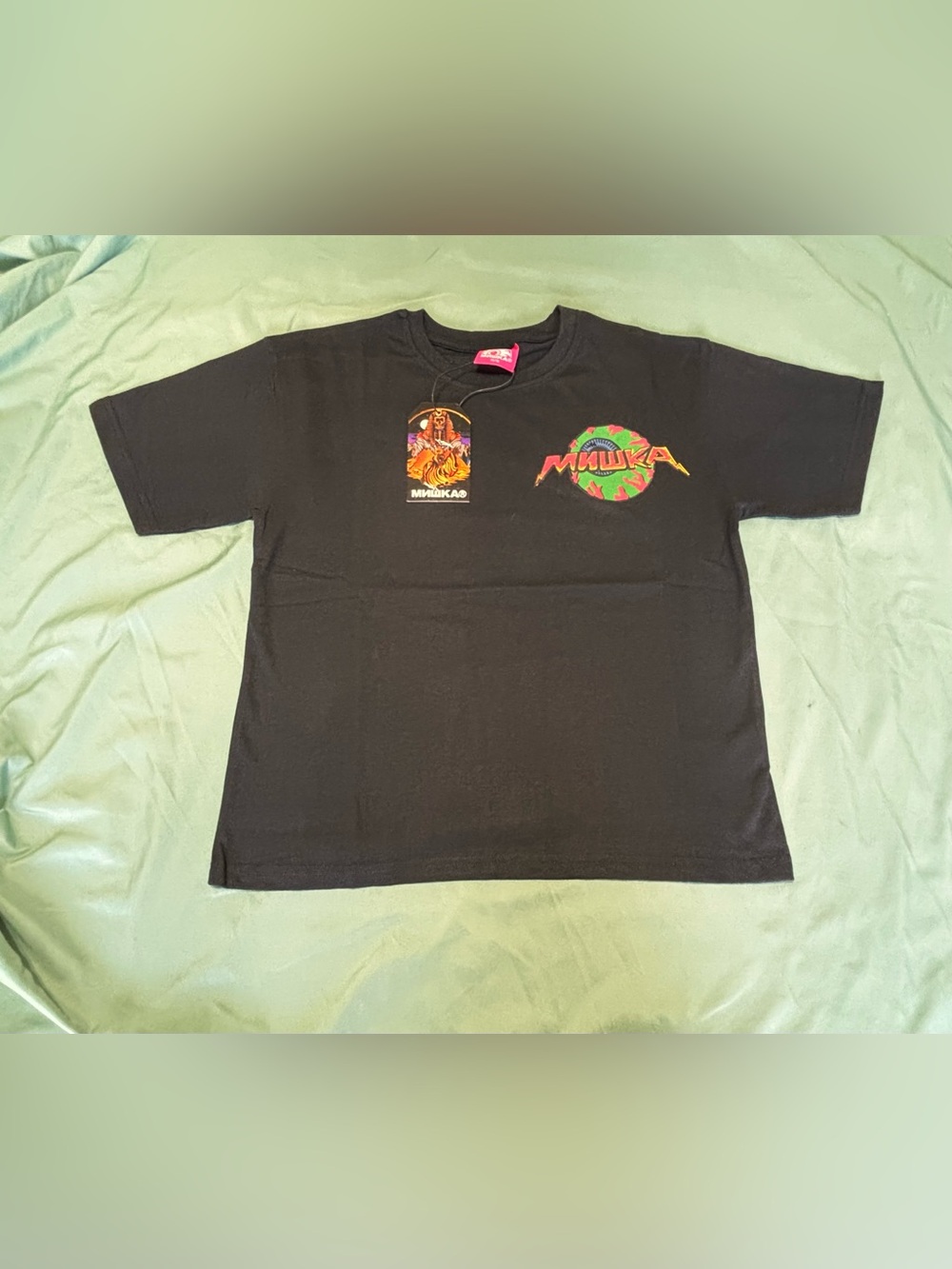 BRAND NEW! Mishka Black Graphic Kids T-Shirt
